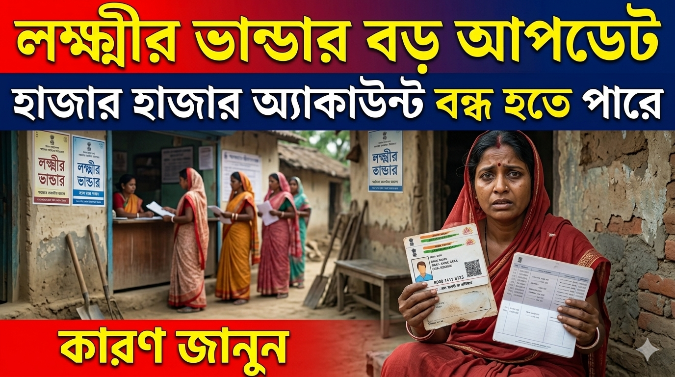 লক্ষ্মীর ভান্ডার নিয়ে বড় আপডেট! হাজার হাজার অ্যাকাউন্ট বন্ধ হতে পারে – কারণ জানুন