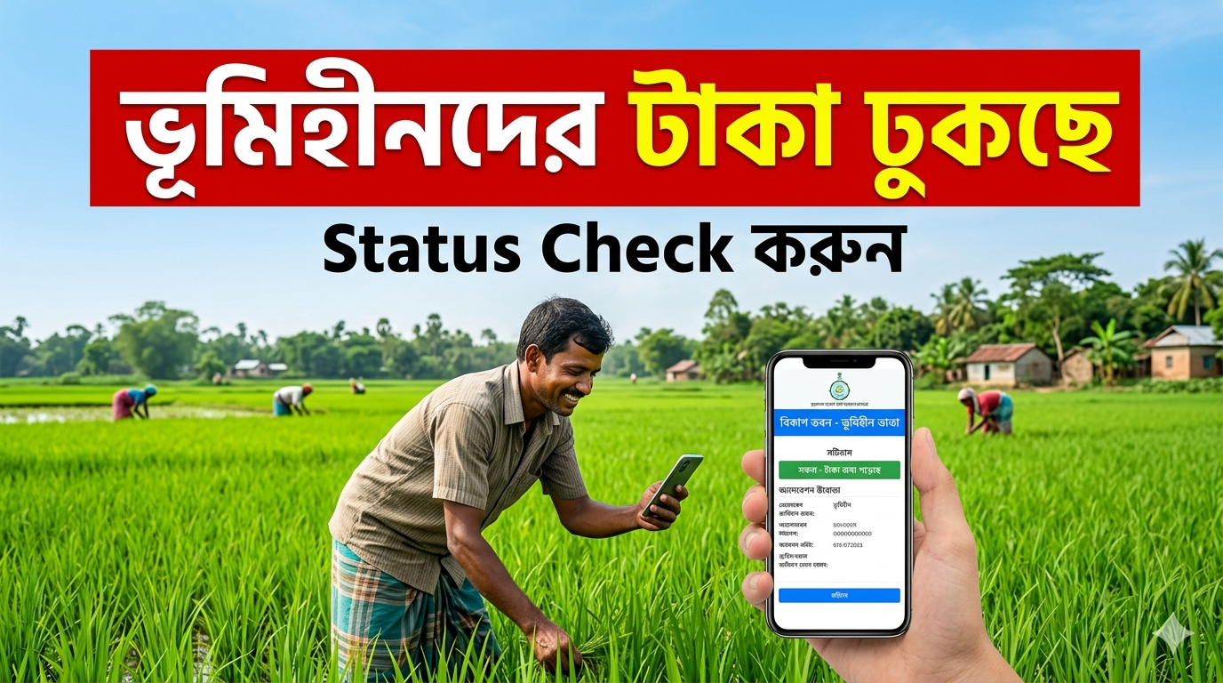 ভূমিহীনদের টাকা ঢোকা শুরু! কীভাবে Bhumihin Status Check করবেন? নতুন আপডেট